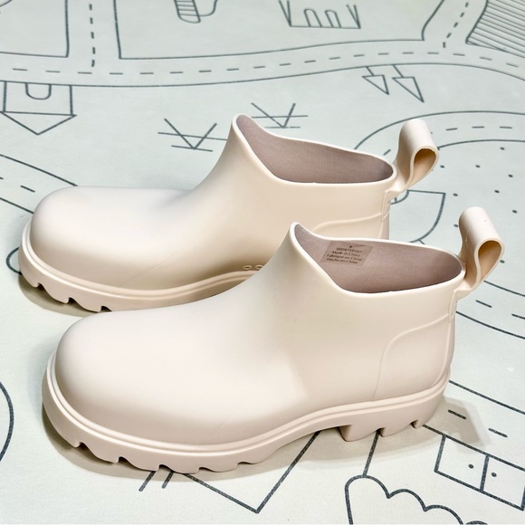 Free People High Street Rain Boots in Parchment Beige - Picture 8 of 11